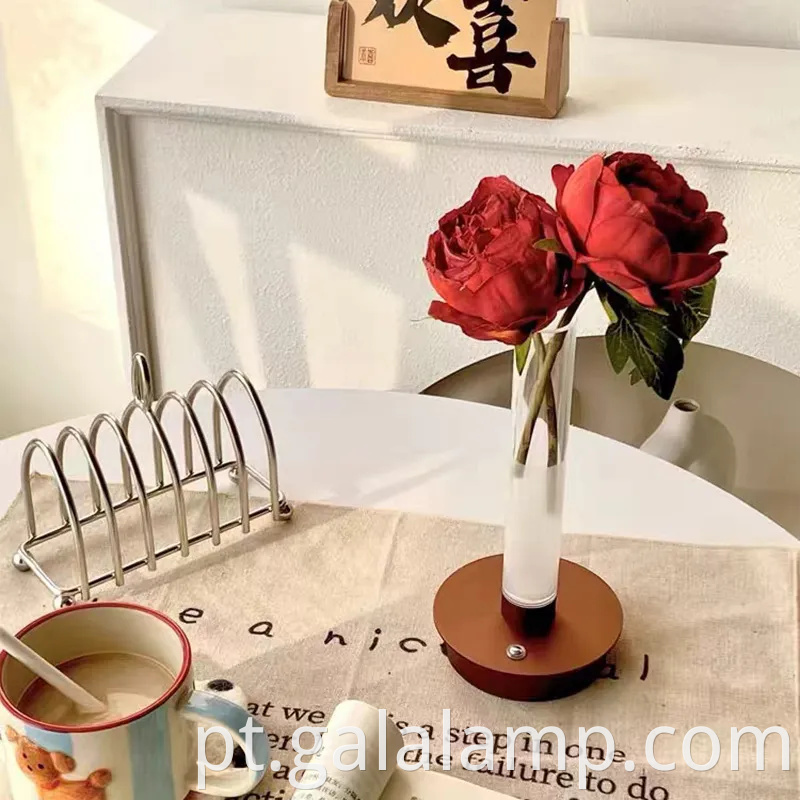 Lâmpada de mesa moderna elegante com carregamento USB para quarto e bistrô